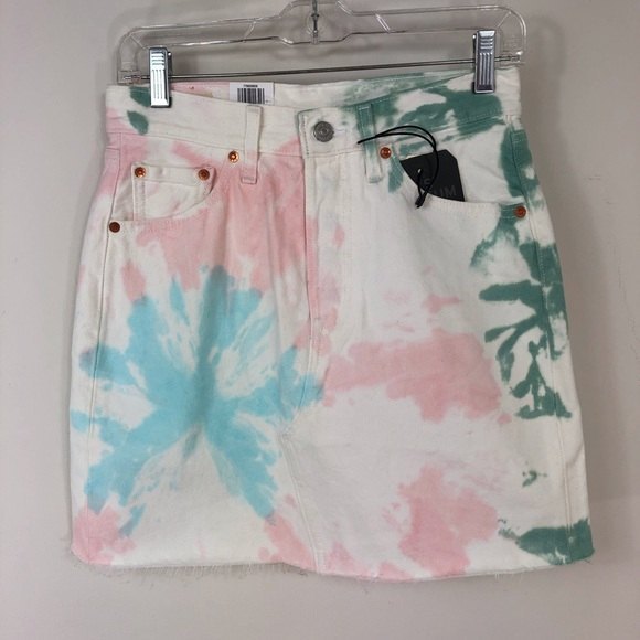 Levi's Dresses & Skirts - Levi’s Iconic Deconstructed Tie Dye Skirt